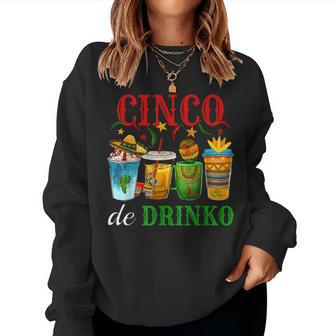 Cinco De Drinko Drinking Matching Family Party Women Sweatshirt - Monsterry