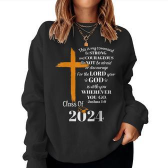 Class Of 2024 Christian Graduation Senior Graduate Women Sweatshirt - Monsterry CA