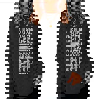 Coffee Lover I Run On Coffee And Gangsta Rap Women Sweatshirt - Thegiftio