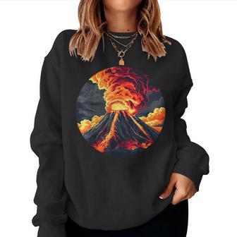 Cool Erupting Volcano Costume For Boys And Girls Women Sweatshirt - Thegiftio UK