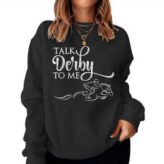 Cool Horse Racing Derby Race Owner Lover Women Sweatshirt - Seseable