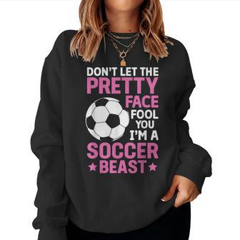 Cool Soccer For N Girls Soccer Lover Player Sports Women Sweatshirt - Monsterry UK