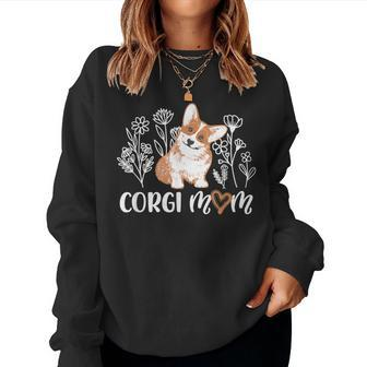 Corgi Dog Love Corgi Mom Mum Women Women Sweatshirt - Seseable