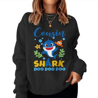 Cousin Of The Shark Birthday Boy Girl Party Family Women Sweatshirt - Thegiftio UK