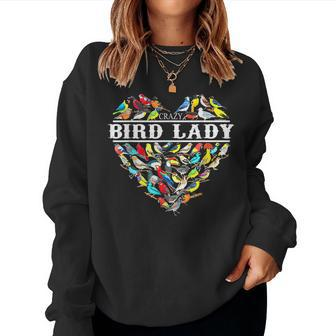 Crazy Bird Lady Birds Lover Bird Nerd Women Sweatshirt - Monsterry CA