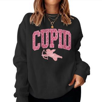 Cupid University Cute Women's N Girl Valentine's Day Women Sweatshirt - Monsterry