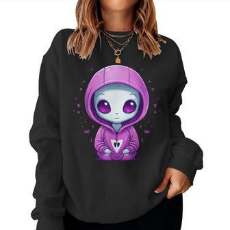 Cute Alien Girl I Alien Women Sweatshirt - Monsterry AU