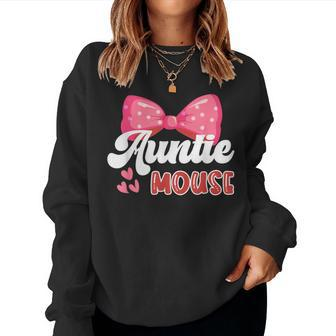 Cute Auntie Mouse Nephew Niece Aunt Women Women Sweatshirt - Seseable
