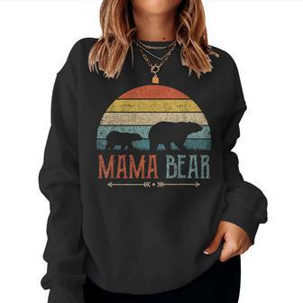 Cute Mama Bear Vintage Mother's Day Retro Mom Women Sweatshirt - Thegiftio UK