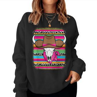 Cute Serape Western Country Cowgirl Texas Rodeo Girls Women Sweatshirt | Mazezy CA