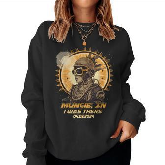 Cyberpunk Girl Solar Eclipse Muncie Indiana In Women Sweatshirt - Monsterry AU