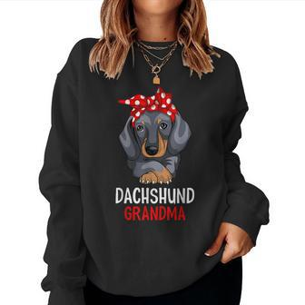 Dachshund Grandma Weenie Dog Lover Weiner Dog Women Sweatshirt - Thegiftio UK