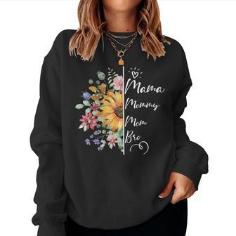 Damen Lustige Mama Mama Mama Bruder Muttertag Mit-Ausschnitt Sweatshirt Frauen - Geschenkecke