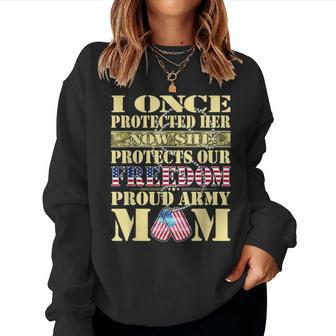 My Daughter Is A Soldier Proud Army Mom Military Mother Women Sweatshirt - Monsterry