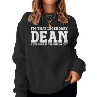 Dean Personal Name Girl Dean Women Sweatshirt - Monsterry AU