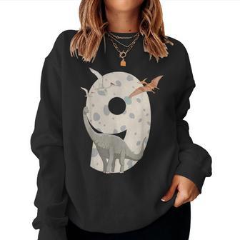 Dinosaur 9Th Birthday Age Nine Dino Party Boy Girl Women Sweatshirt - Thegiftio UK