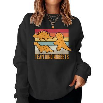 Dinosaur Chicken Nugget Plush Dino Chicken Nugget Lover Women Sweatshirt - Seseable
