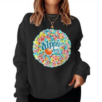 Dippin Dots Rainbow Color Ice Cream Women Sweatshirt - Monsterry AU