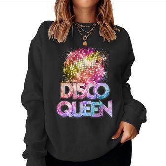 Disco Queen 70'S Disco Themed Vintage Seventies Costume Women Sweatshirt - Thegiftio UK