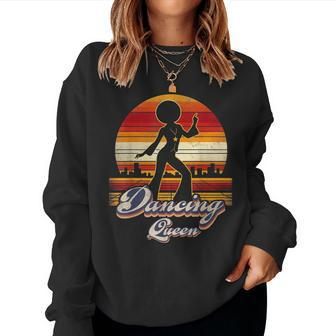 Disco Queen 70'S Vintage 80S Themed Retro Dancin Queen Women Sweatshirt - Monsterry DE