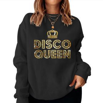 Disco Queen Retro Disco Matching Couple For Women Women Sweatshirt - Thegiftio UK