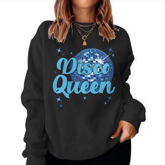 Disco Queen Vintage Retro Seventies Costume Women Sweatshirt - Thegiftio UK