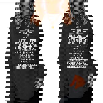 Divertida Para Con Texto En Inglés I Am A Mom And Electrical Engineer Sudadera Mujer - Regaloses