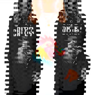 Don't Be A Sucker Cock Chicken Sarcastic Quote Women Sweatshirt | Seseable FR