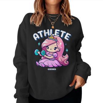 Dulce Princesa Entrenamiento Divertido Atleta Es Gimnasio Entrenamientos Sin Mangas Sudadera Mujer - Regaloses