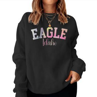 Eagle Idaho Pride Vintage Look Custom Pacific Northwest Women Sweatshirt - Monsterry CA