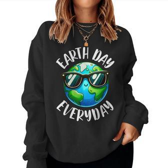 Earth Day Teacher Earth Day Everyday 2024 Earth Day Women Sweatshirt | Mazezy DE
