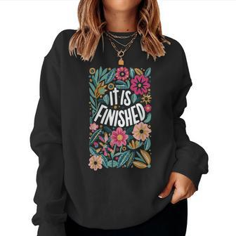 Easter Christian Flowers Women Sweatshirt | Mazezy