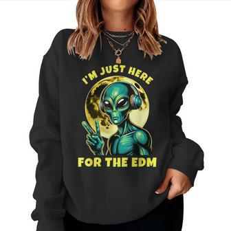 Edm Electronic Music Dj Rave Alien Women Women Sweatshirt - Monsterry DE