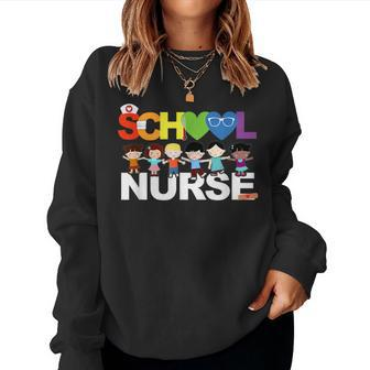 Elementary School Registered Nurse Back To School Nursing Women Sweatshirt - Monsterry DE