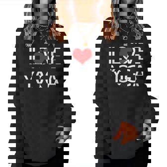 Me Encanta El Yoga Cuello Sudadera Mujer - Regaloses