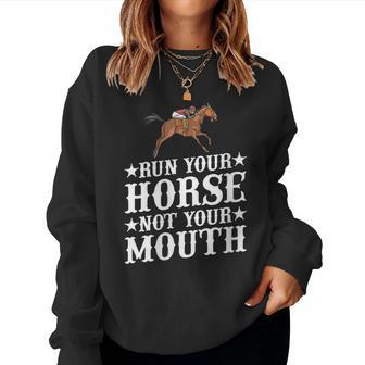 Equestrian Jockey Quarter Horse Racing Women Sweatshirt - Monsterry AU