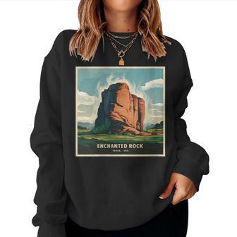 Escapade Magique À Enchanted Rock Texas États-Unis Women Sweatshirt - Cadeauxyz