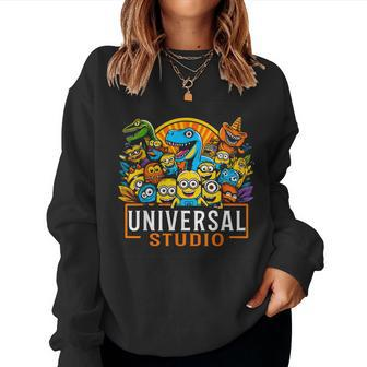 Family Retro Universal For Kid Studio Women Sweatshirt - Seseable