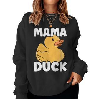Farming Cute Bird Mom Duck Lover Mama Duck Women Sweatshirt - Monsterry