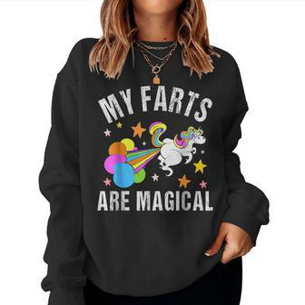 My Farts Are Magical Unicorn Gag Farting Sarcastic Women Sweatshirt - Seseable