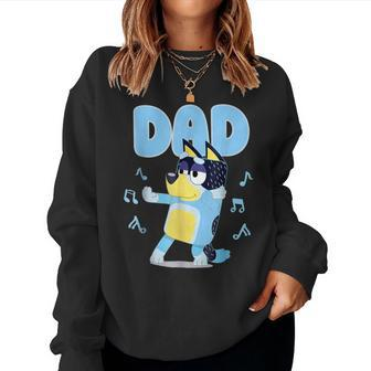 Fathers Blüëÿs Dad Mum Love Father's Day Kids Women Sweatshirt - Monsterry