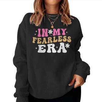 In My Fearless Era Retro Groovy Women Sweatshirt - Thegiftio UK