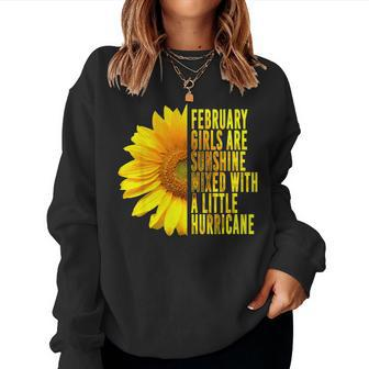 February Sunflower Birthday Idea For Women Women Sweatshirt - Monsterry CA