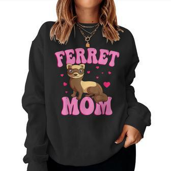 Ferret Mom Animal Lover Mother's Day Women Sweatshirt - Monsterry AU