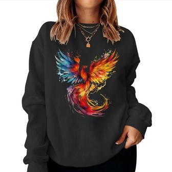 Fire Phoenix Women Sweatshirt - Thegiftio UK