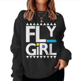Fly Girl 80S 90S Old School Hip Hop Women Sweatshirt - Monsterry