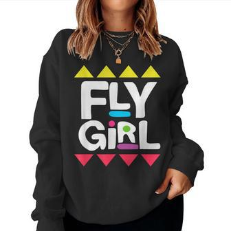 Fly Girl 80S Hip Hop For Woman 90S Old School B-Girl Women Sweatshirt - Seseable