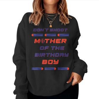 Foam Dart War Birthday Mother Mom Women Sweatshirt - Monsterry
