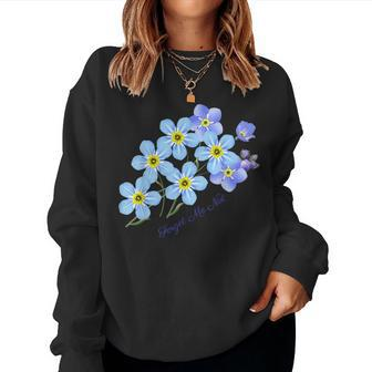 Forget-Me-Not Botanical For Women Women Sweatshirt - Seseable