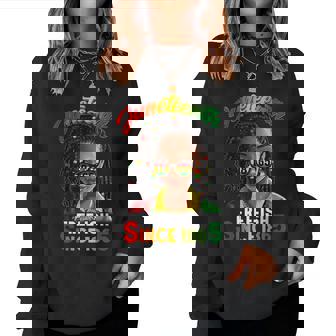 Free-Ish Since 1865 Junenth For Loc'd Hair Women Sweatshirt - Thegiftio UK